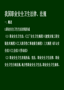 职业健康安全法律体系