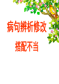 病句辨析——搭配不当