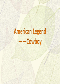 American-Cowboy美国西部牛仔文化