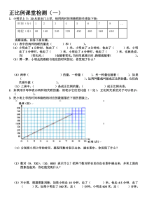 正比例练习题