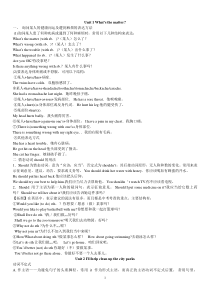 2014最新人教版八年级英语下册各单元语法点汇总