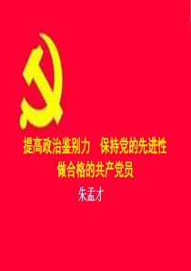 提高政治鉴别力  保持党的先进性