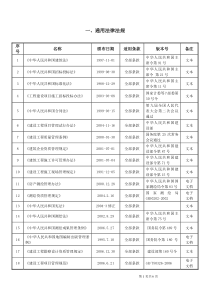 通用法律法规