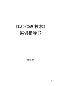 CADCAM技术实训指导书-刘国亮