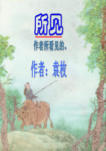 《所见》ppt课件