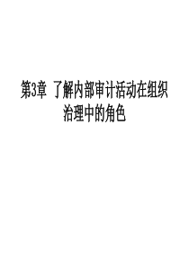 第3章了解内部审计活动在组织治理中的角色模板