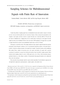 Sampling schemes for multidimensional signals with