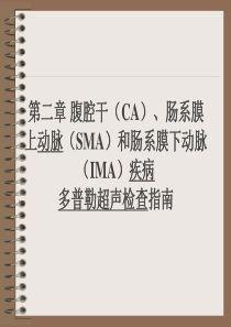 第二章 腹腔干肠系膜上动脉和肠系膜下动脉疾病