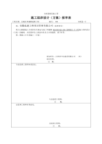 土方工程施工组织设计(方案)报审表1