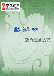 中海地产2007年房地产企业的成长与管理-组织、流程、管控