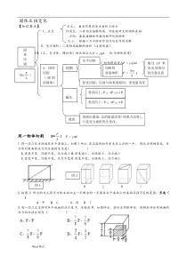 固体压强切割变化题