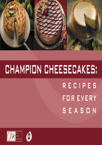 美式芝士蛋糕(英文)CheesecakeBrochure