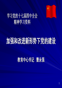 骨干培训党的十七届四中2