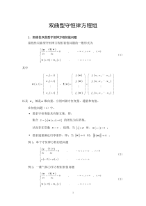 1-双曲型方程组