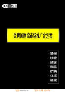 炎黄国医馆市场推广企划案