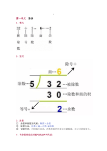 北师大版二年级(下册)数学知识要点归纳