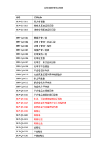 医疗器械记录清单