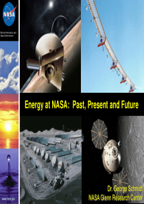 Energy at NASA  Past, Present and Future