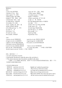 沪教牛津版八年级下Unit4讲解与练习