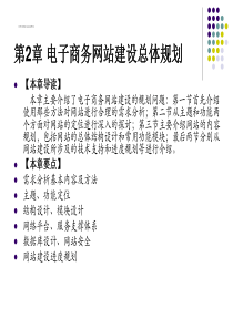 第2章_电子商务网站建设总体规划