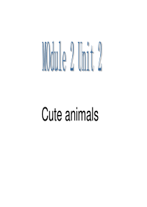 上海牛津英语四年级第二学期4B-M2-U2-Cute-animals(1)