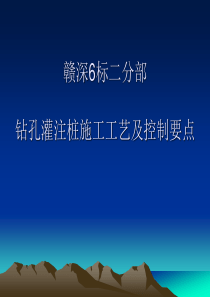 桩基施工工艺及控制要点