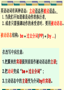 初中被动语态1PPT