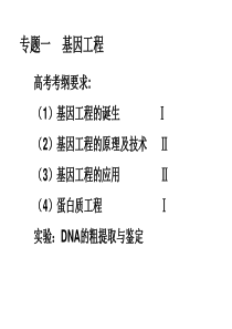 基因工程―诞生、原理、技术、应用