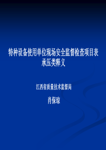 特种设备使用单位现场安全监督检查项目表释义(终稿)..