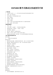 DSP4000测试仪使用手册