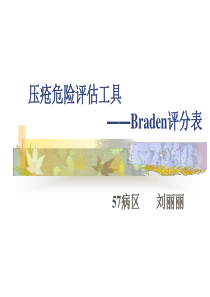 Braden评分表