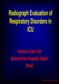 ICU呼吸紊乱的放射检查(英文)