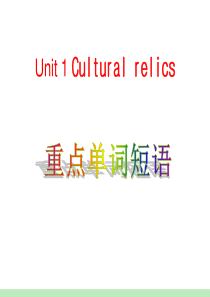 高中英语人教版必修二Unit1单词词组课件(共53张)