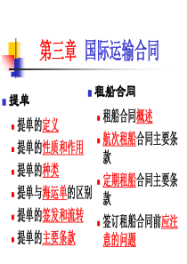 第三章国际运输合同