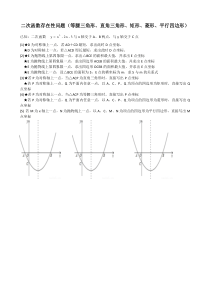 二次函数存在性问题(矩形、菱形、平四)