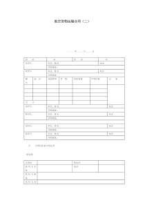 航空货物运输合同（二）