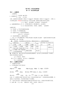 上海市初三化学下册第六章：常见的金属和盐