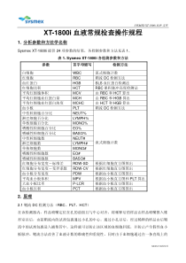 希森美康血常规XT-1800i作业指导书(SOP)