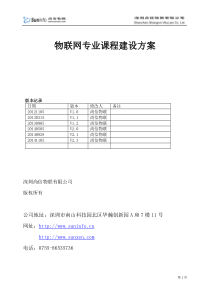 物联网专业课程建设方案V2322