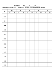 组长检查作业登记表