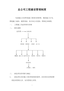 公司工程建设管理制度