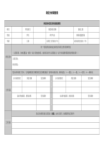 岗位分析调查表--(模板)