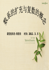 3.1数系的扩充与复数的概念(ppt)12年3月5日