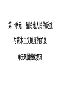 2020年春人教版九年级历史下册习题课件：第一单元巩固强化复习(共24张PPT)