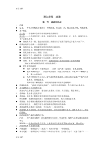 最新九年级化学第九章知识点总结