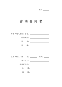 劳动合同书(8)