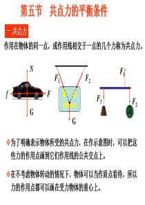 高一物理共点力的平衡条件