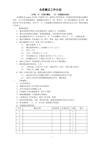 仓库搬迁工作计划