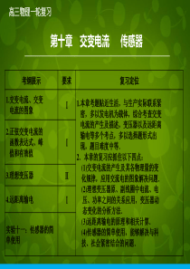 2016年高考物理大一轮复习 10.1交变电流的产生及描述课件 新人教版资料