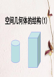 必修二第一章1.1.1空间几何体结构资料